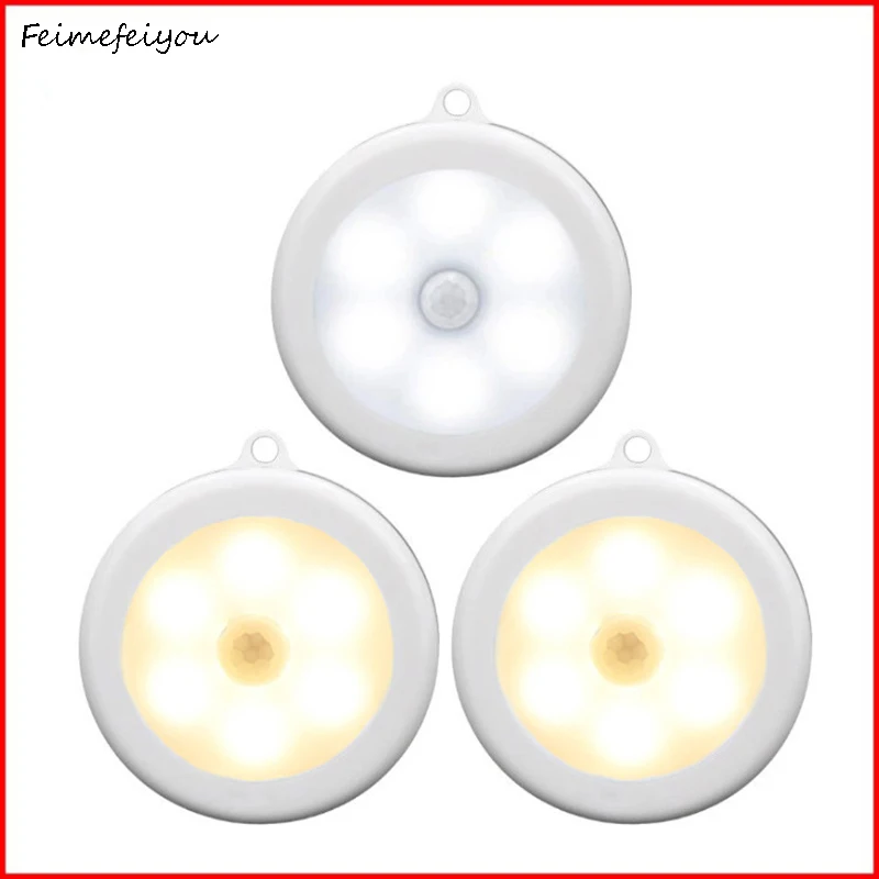 

LED night light Motion Sensor Indoor round Night Light Motion Sensor lamp for Hallway Bathroom Bedroom Stairs Corridor