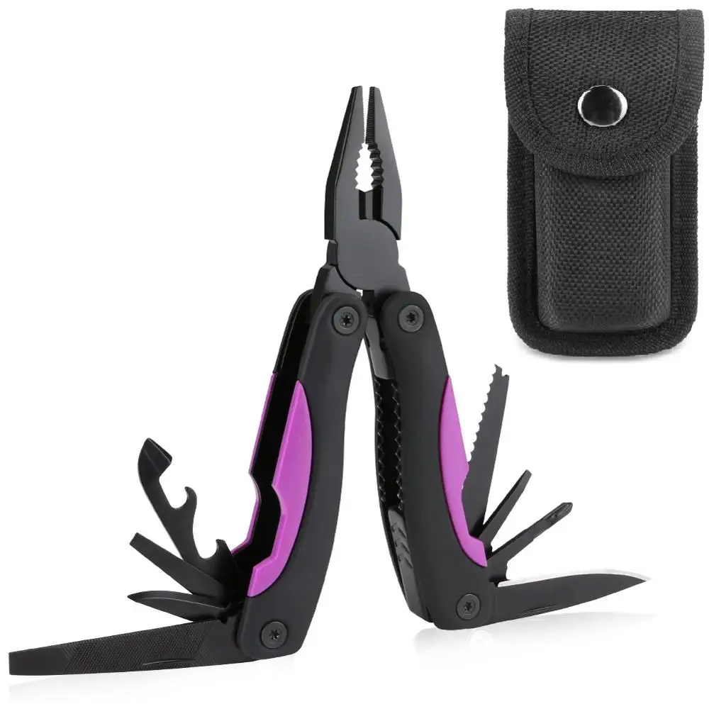 

Multitool Set Camping Tools Multi Plier Stainless Steel Wire Stripper Crimping Tool Tactical Knife Cutter Outdoor Emergency Tool