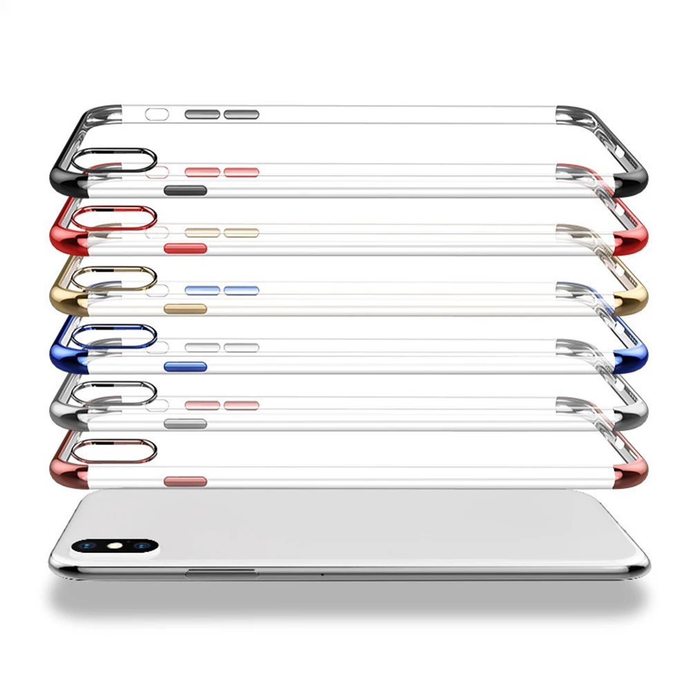 Силиконовый чистый мягкий чехол для iPhone X 10 XS Чехлы для MAX XR мягкий прозрачный TPU чехол для iPhone 7 8 7Plus 8Plus чехол для телефона