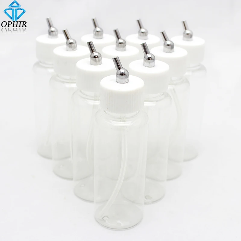 

10pcs Professional 80cc Dual Action Airbrush Plastic Bottles Pot Paint Cup_AC022-10x