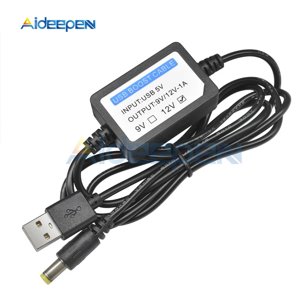 

USB to DC Port 5V to 12V 1A Power Boost Line Step UP Module USB Converter Adapter Cable Plug 5.5 X2.1mm