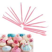 14 шт. помадка украшения торта резьба резак инструменты для моделирования цветочное Украшение Ручка Кондитерская резьба резак утварь для выпечки Форма для торта