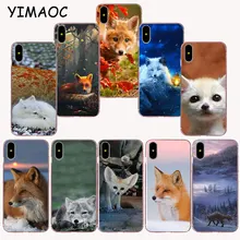 

YIMAOC 115z cute Arctic Fox Soft TPU Silicone Case for iPhone X r s Xr Xs Max 8 7 6S 6 Plus 5 5s SE