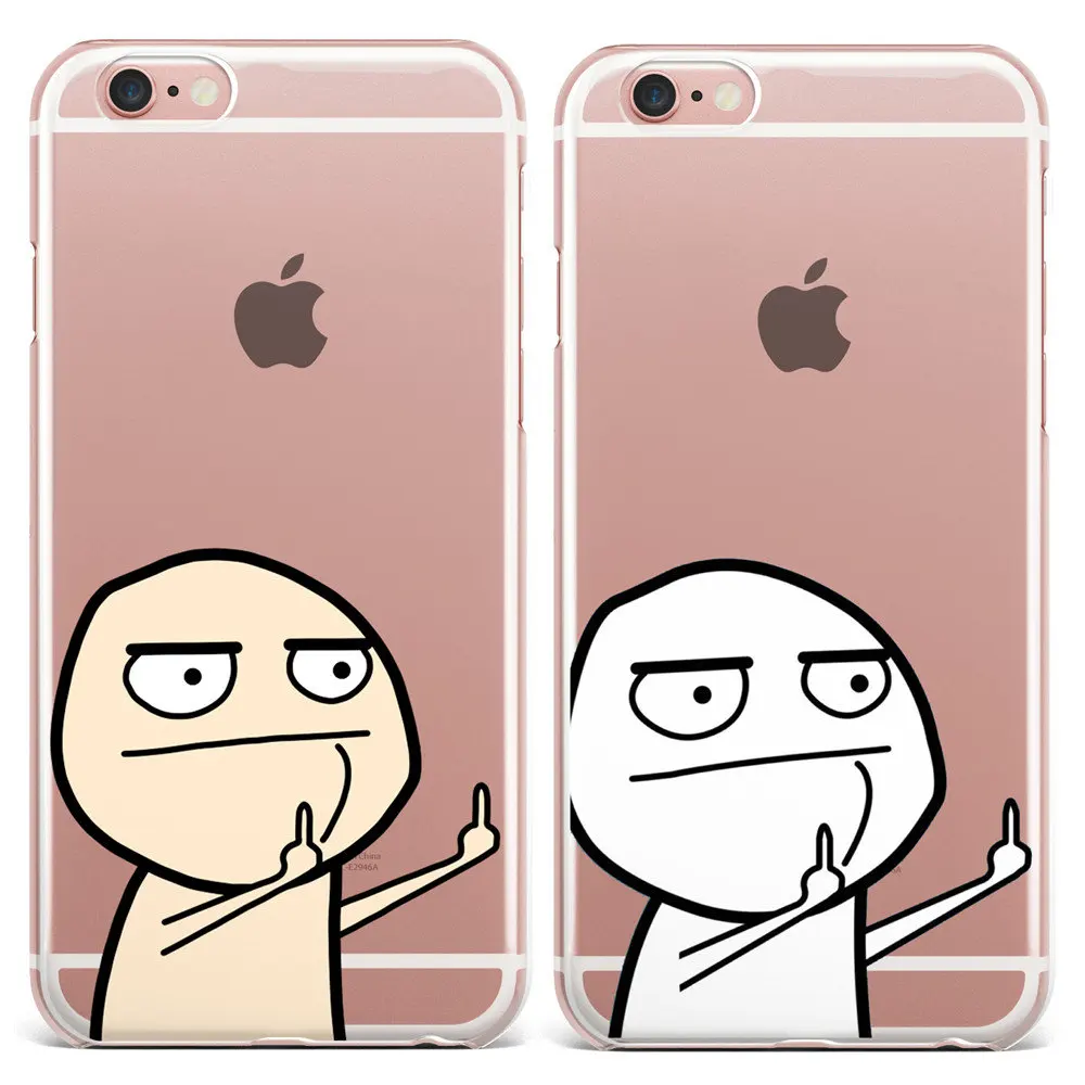 Забавный мультяшный чехол для Apple iPhone 8 7 6 6S Plus X 5 5S SE задняя крышка из мягкого ТПУ