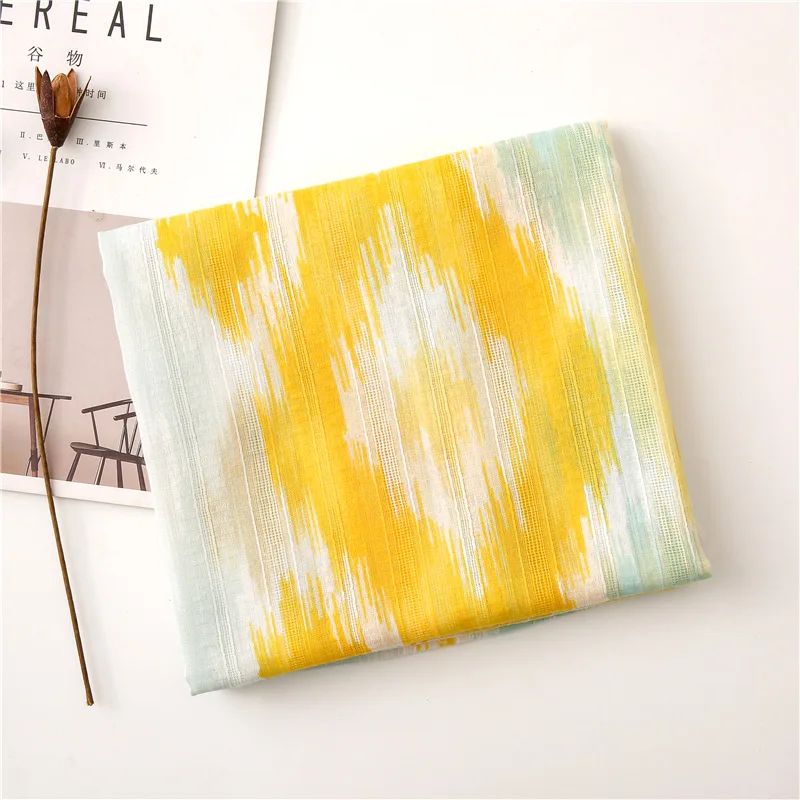 

KYQIAO women hijab scarf 2019 women scarf autumn winter Spain style fresh bohemian long yellow blooming scarf cape shawl