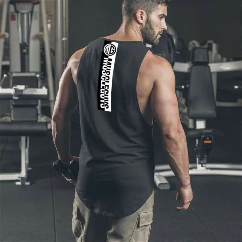 

Men's Fitness Gym Muscle Sleeveless Tank Top Breathable Bodybuilding Sport Vest