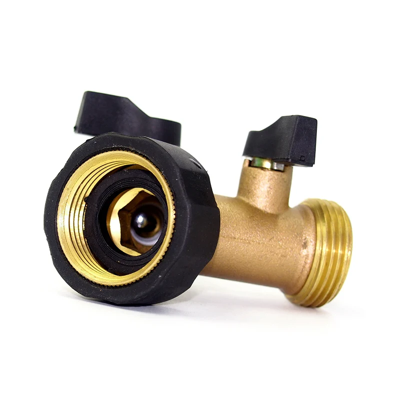 

2 Way Garden Hose Valve Connector Y Shape Water Pipe Splitter Adapter for Lawn Irrigation 2018ing
