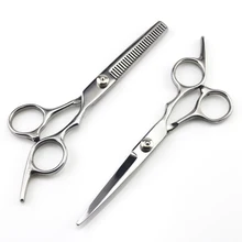 1 шт. 6 дюймов режущий истончение инструмент для укладки волос ножницы из нержавеющей стали парикмахерские ножницы обычные плоские зубы лезвия