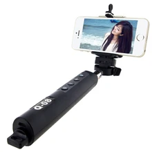Malloom Bluetooth Выдвижная селфи палка ручной монопод с зумом для iPhone 6S Pau De Selfie универсальная камера черный