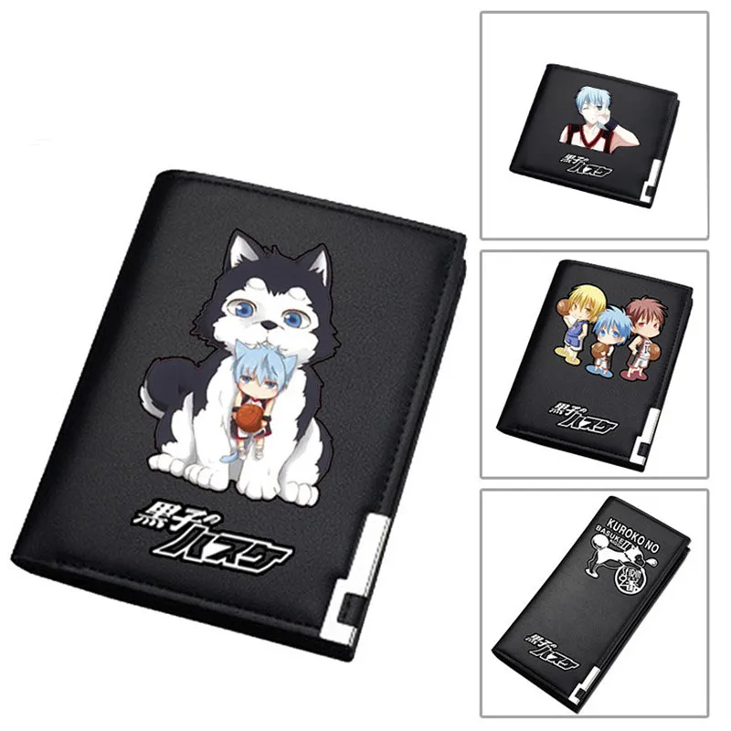 

Anime Kuroko's Basketball Kuroko Tetsuya Cos Men Boy Short Wallet Studen Long Purse Cartoon Notecase Women ID Card Holder