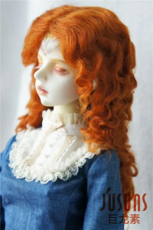 JD139 1/3 SD мохер BJD парик длинные MID прощание вьющиеся кукла парик 8-9 дюймов кукла аксессуары