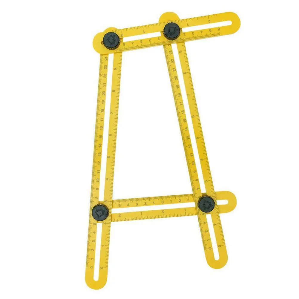 

Adjustable FourSided Folding Measuring Tool MultiAngle Template Scale Ruler