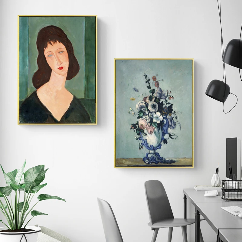Классический Amedeo Modigliani Picasso художественная коллекция абстрактный холст печать живопись плакат Настенные картины гостиная домашний декор