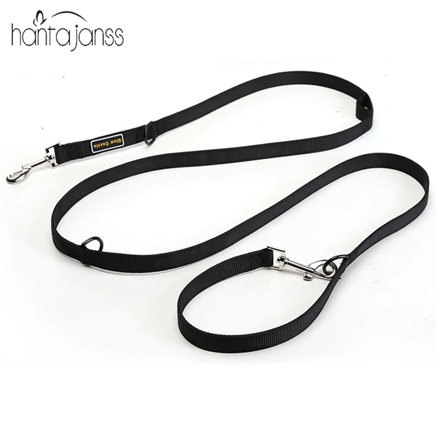 

HANTAJANSS Dog Leash 200 CM Double Multiple Dual Coupler 2 Way Nylon Dog Pet Walking Leash Puppy Leads