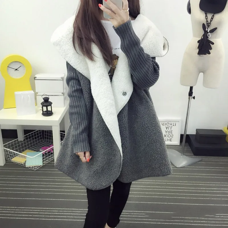 Fleece Cardigans font b Women b font 2017 Autumn Winter Warm Thicken font b Women b