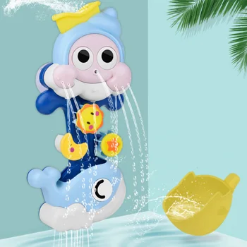 

New Baby Kids Bathroom Bath Toy Bathing Spouts Clockwork Play Water Toy For Baby Children Kids Pool Swimming Bathtub Bath Toys