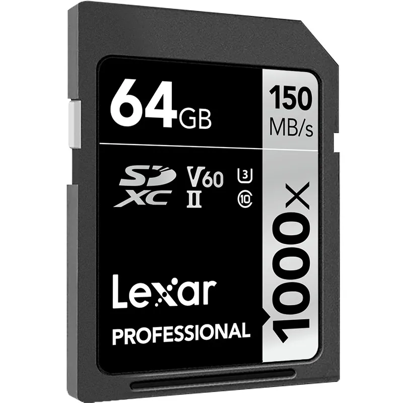 Lexar 1000X SD карта, 32 ГБ, 64 ГБ SDHC 128 ГБ 256 ГБ SDXC U3 карты 150 МБ/с. Class 10 1000X SD слот для карт памяти для 3D 4 K видео Камера