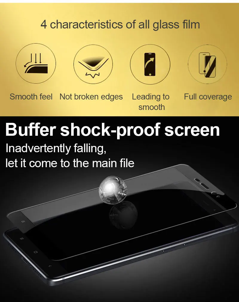 TOMKAS For Xiaomi Redmi 4 32G Glass Screen Protector Scratch Proof Full Cover For Xiomi Redmi 4 16G 4X 4A 5A Tempered glass