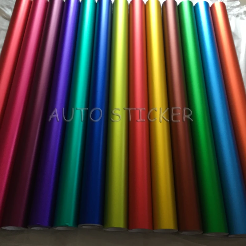 multi colors matte metallic satin car wraps 2