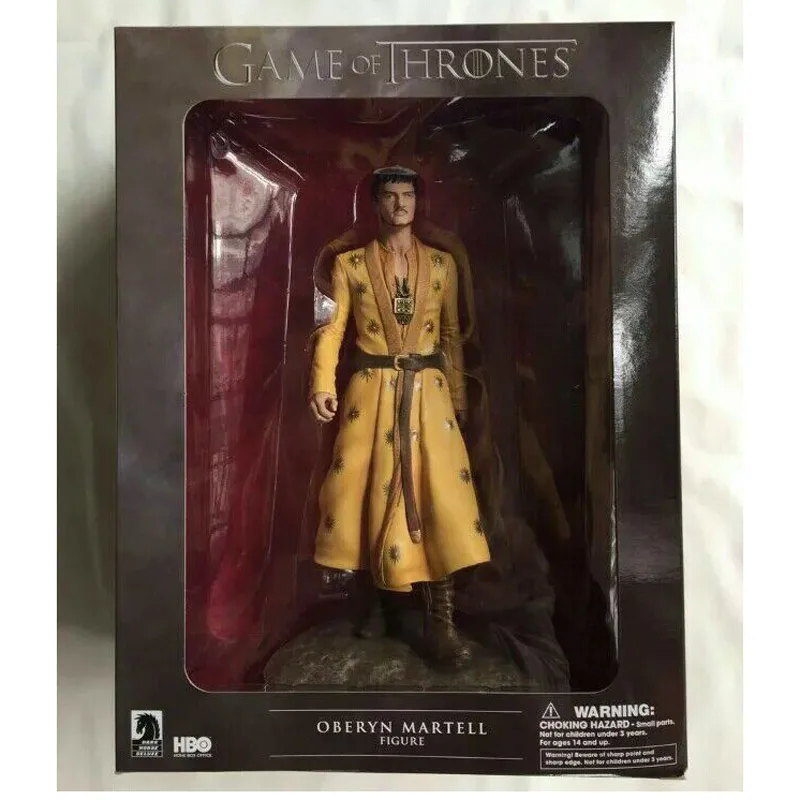 

7" Game of Thrones PVC Action Figure set Grey Worm Oberyn Martell with weapon base Toy 3D HBO Collection toy gift for boy friend