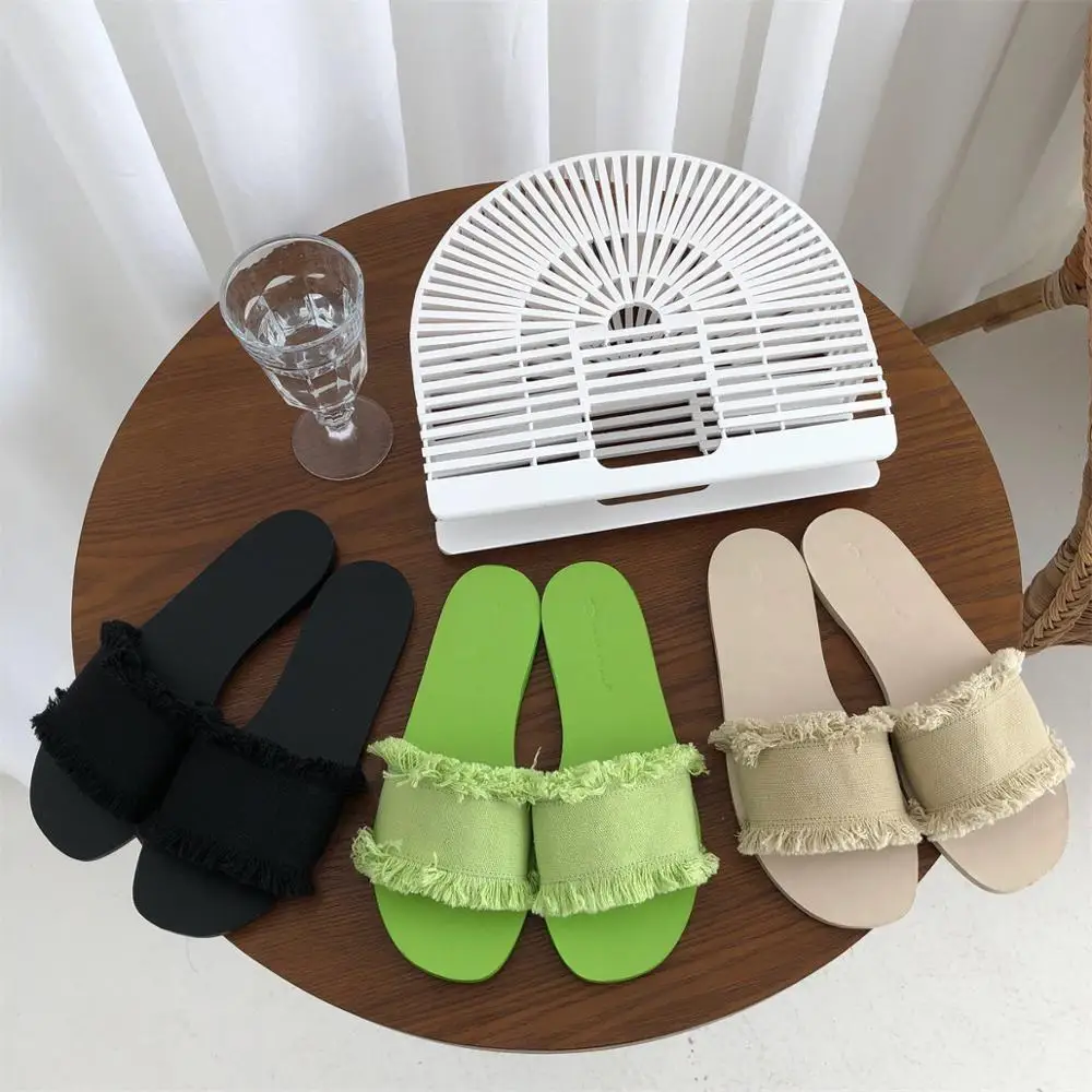 

Shoes Women 2019 Flat Slippers Women Summer Fashion Outside Flip-Flop Sandals Slides Women Beach Vacation Non-Slip Outside