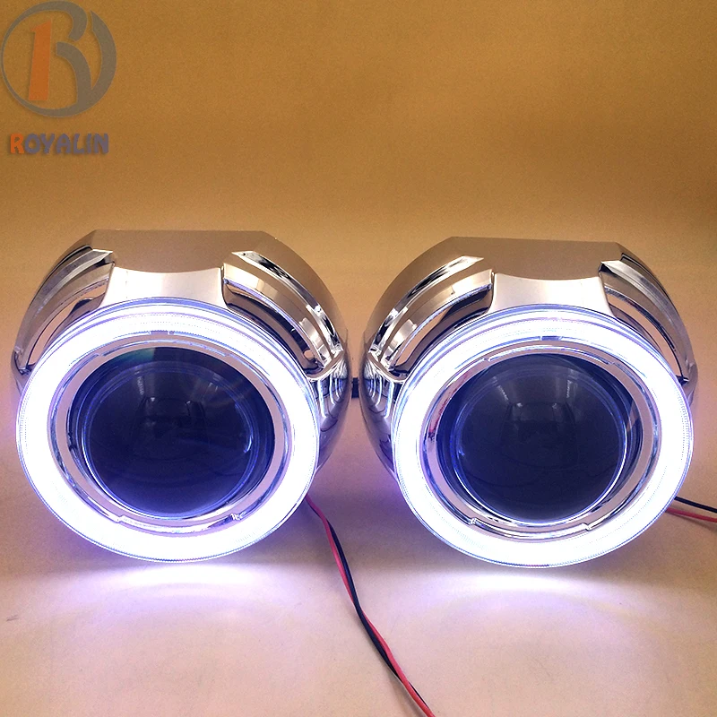 Prix pour 3.0 Métal Bi Xénon HID Projecteur Phares Lentilles 2.5 avec COB Ange Eye Led DRL Feux de jour pour H1 Lampe H4 H7 Voiture Prix pour 3.0 Métal Bi Xénon HID Projecteur Phares Lentilles 2.5 avec COB Ange Eye Led DRL Feux de jour pour H1 Lampe H4 H7 Voiture