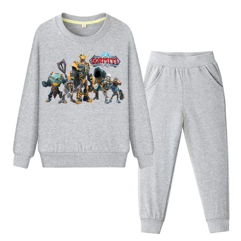 Boys Girls Gormiti Sports Tracksuits Kids Costume Suit Children Pullover Coat+Pant 2PCS Clothing Sets Clothes Set For Baby WL116 (1)