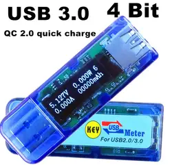 USB 3.0 4 бит OLED детектор Вольтметр Амперметр мощность метр тестер напряжения ток USB Power Bank 50% скидка
