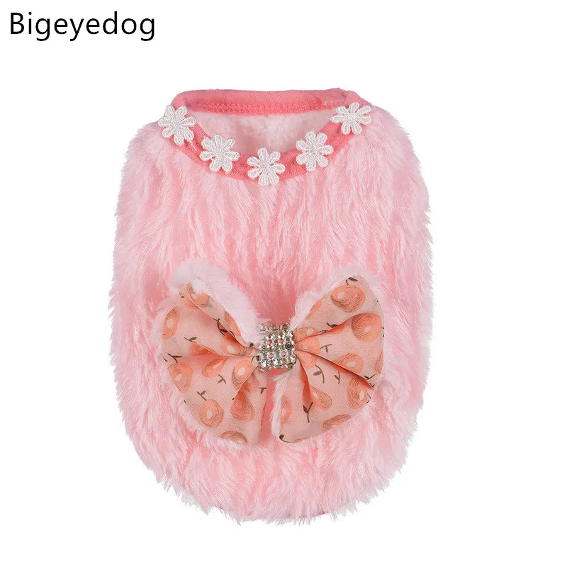 Bigeyedog Mini Dog Clothes Puppy Cat Clothes Tiny Teacup Poodle Clothing XXS Dog Vest Winter