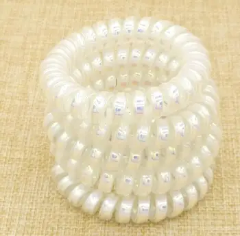 

5 Pcs Big Telephone Line Bobble Rubber Bands Tie Gum Elastic Hair Bands Rope Holders For Women Girl's Hair Scrunchy Accessories