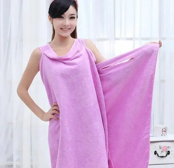 2pcs Absorbent Microfiber Bath Skirt Shower Spa bathrobe Body Wrap Bath