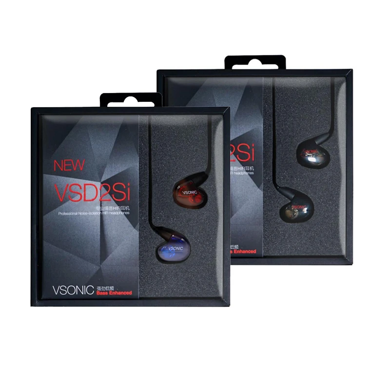 VSONIC Новый VSD2Si с микрофоном профессионального Шум изоляции HIFI внутренний Ear