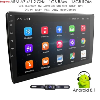 

New 2 Din Android 9.0 9 Inch Car Auto Radio Universal Player GPS Navigation Headrest head unit Bluetooth 4G wifi USB Free camera