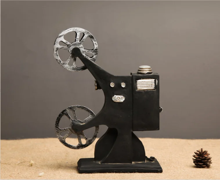Ретро Ностальгический фильм проектор модель реквизит Творческий кино съемки украшения изделия из смолы для домашнего декора ремесла