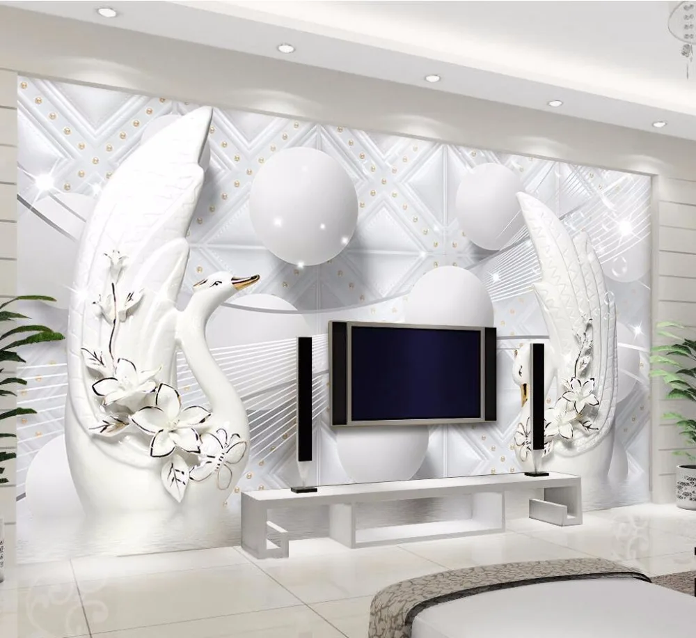 Beibehang personalizado foto papel de parede grande fresco 3d flores luxo 3d jóias tv fundo da parede 3d 30 HTB1yzpYhWagSKJjy0Fhq6ArbFXaR
