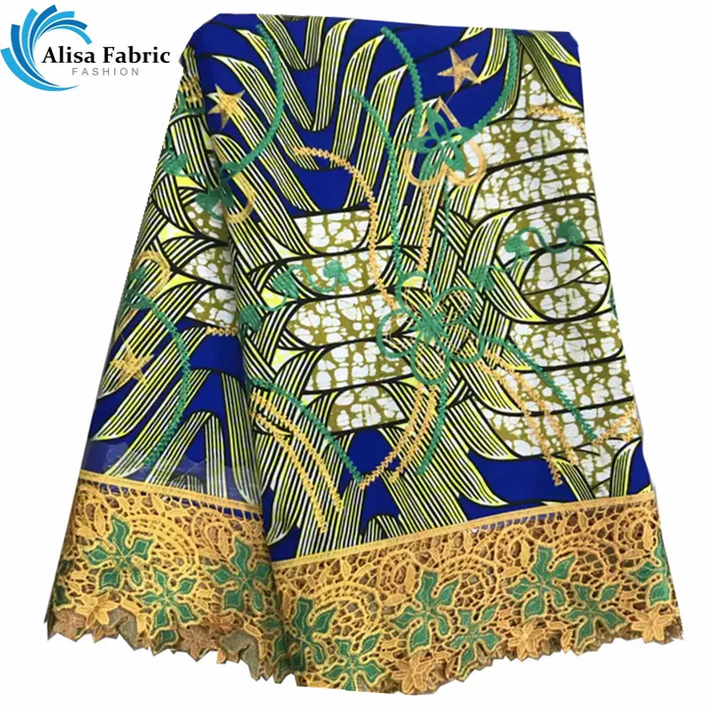 

Alisa African Cotton Wax Lace Fabric 2019 Guipure Lace Fabric Hollandais Wax Lace Fabric 6 Yards/Piece For Ladies Party Dress