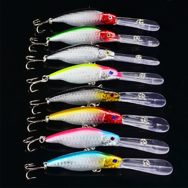 Wholesale 4pcs 4color Bait artificial Fish Fishing lure lot Swimbait Crankbait PECHE LEURRE Bass
