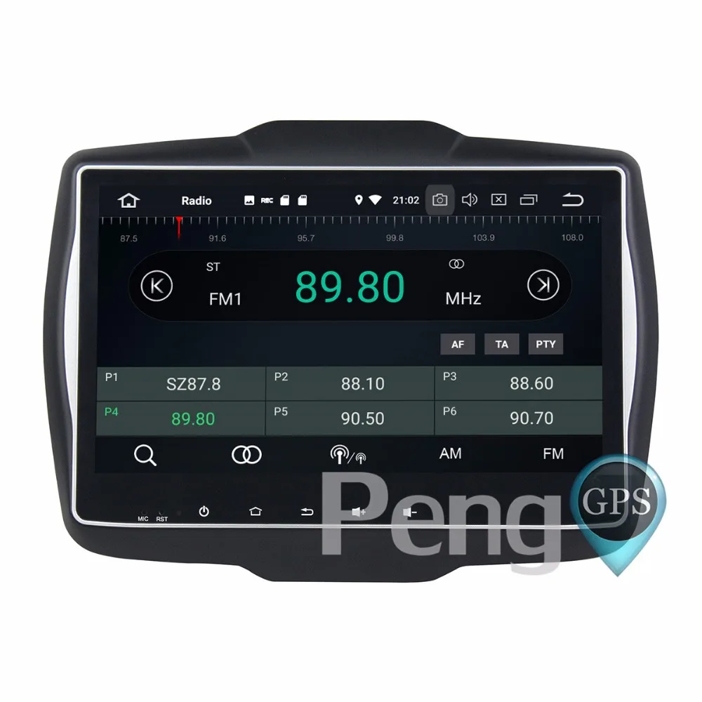 Clearance 4G+32G Octa Core 2 Din Stereo Android 8.0 Car Radio for Jeep Renegade 2016 2017  GPS Navigation CD DVD Player Bluetooth headunit 4