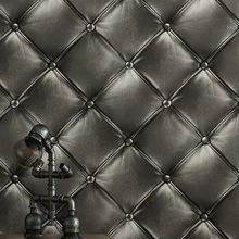 Роскошная глубокая тисненая искусственная кожа 3D настенная бумага для стены гостиной черная настенная бумага рулон фоновые обои KTV магазин