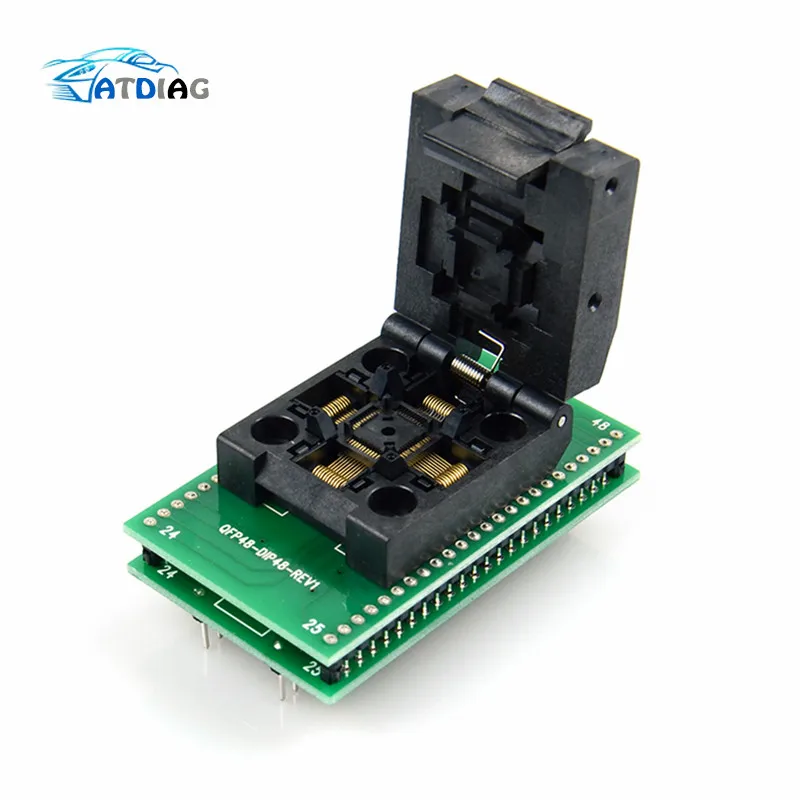 Тестовое гнездо QFP48 к DIP48 IC 0 5 мм Picth /LQFP48 адаптеру программирования DIP48/TQFP48 dip48.| |