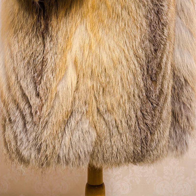 New Design Real Fox Fur Coat for Women Fashion Fur Coats