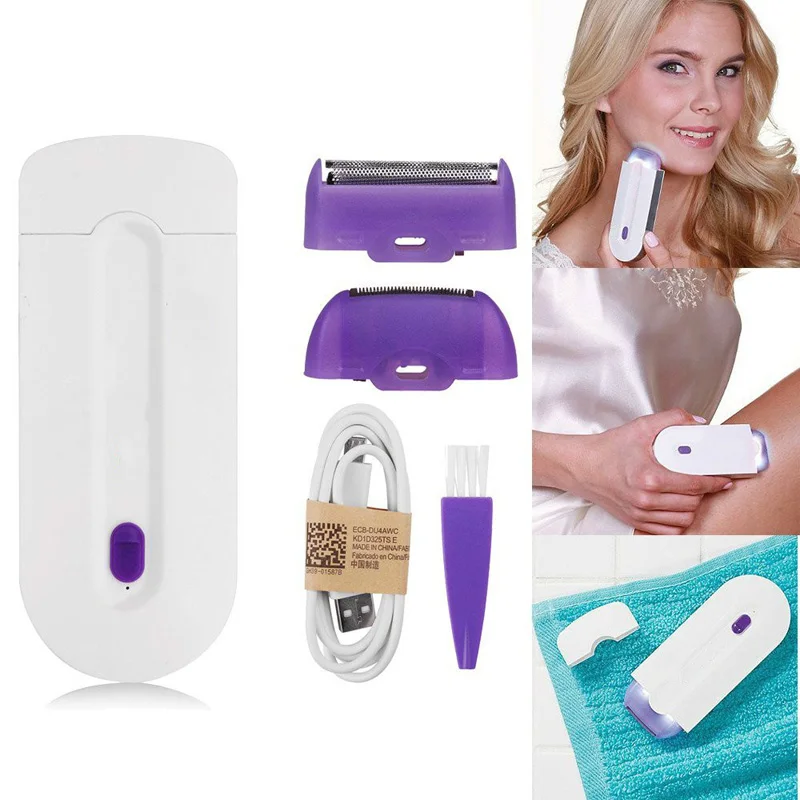 

Lady Body Facial Hair Removal Epilator Women Epilator Bikini Women Shaver USB Rechargeable Touch Photoepilator Depiladora NEW