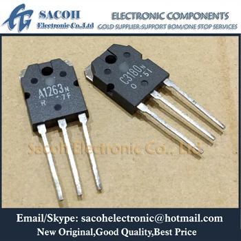 

Free Shipping 10Pairs 2SA1263 2SA1263N A1263N + 2SC3180 2SC3180N C3180N TO-3P SILICON NPN PNP TRIPLE DIFFUSED TYPE