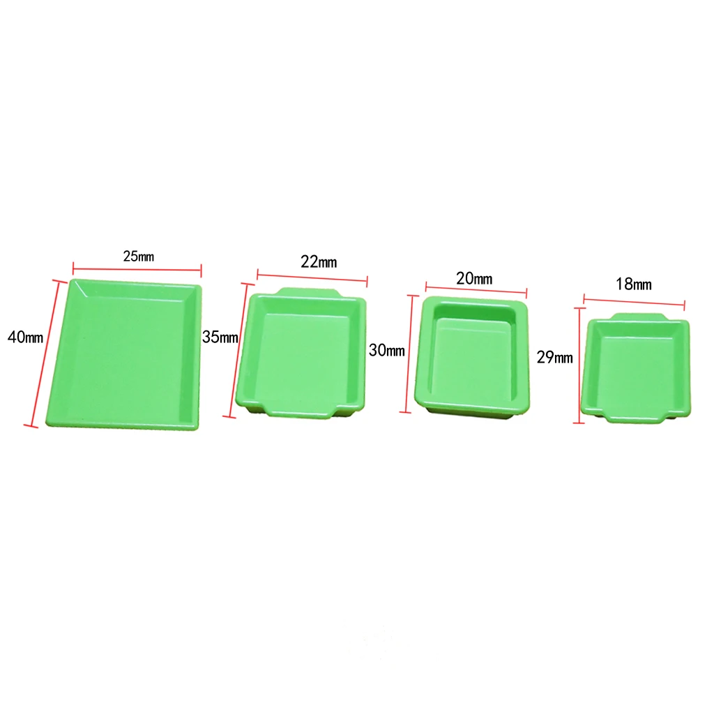 

4 Pieces 1:12 Scale Dollhouse Miniature Food Drink Serving Tray Holder Plate for 12th Dollhouse Kitchen Accessories