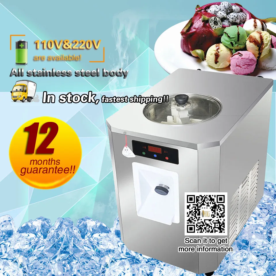 Commercial Hard Ice Cream Machine 6l, Electric Ice Cream Maker Machine