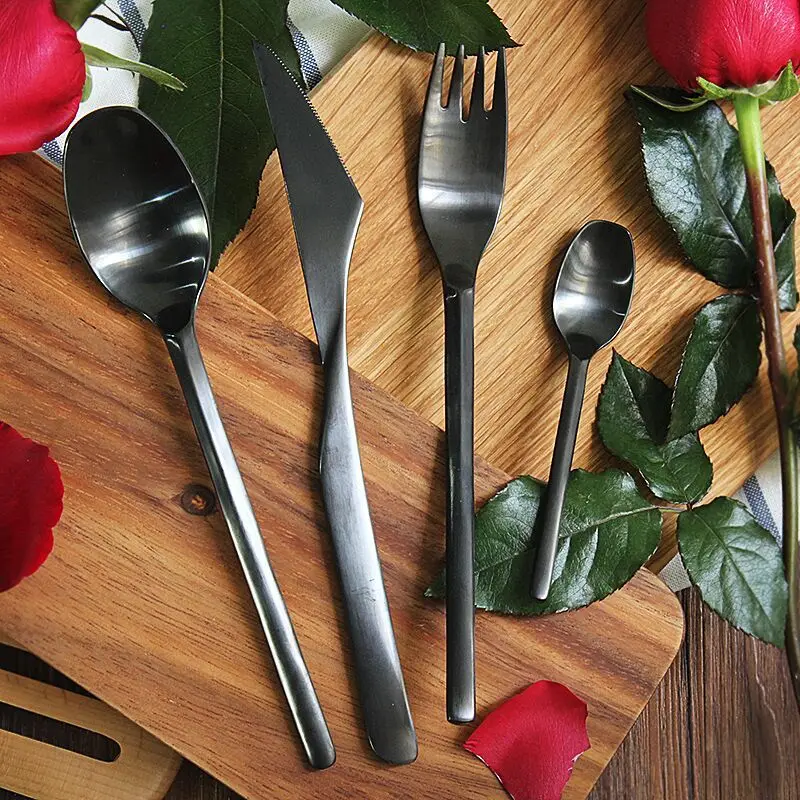 de Aço Inoxidável garfo de jantar faca de Jantar de Casamento