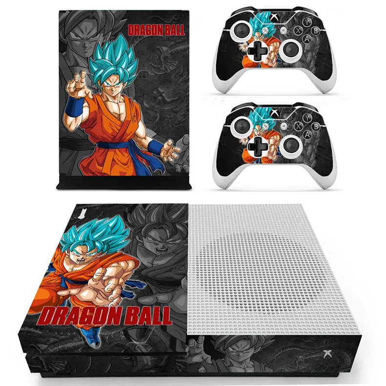 Для Xbox One S Кожа Наклейка DRAGON BALL s vinilo pegatina для Xbox one тонкая консоль и два контроллера