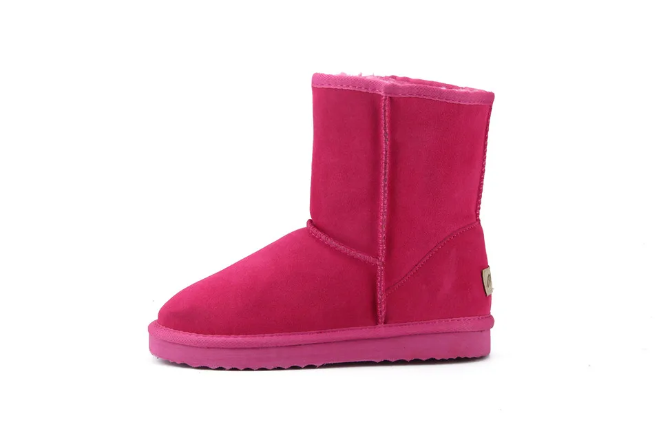 JXANG/высококачественные австралийские классические зимние сапоги из натуральной кожи на меху женские ботинки теплая зимняя обувь для женщин большие размеры