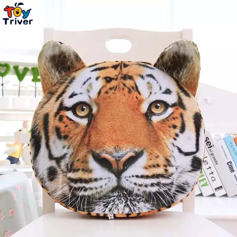 

Creative 3D simulation Soft Plush Tiger Office Chair Back Cushion Sofa pad home decoration Gifts For Friend Lover Free Shipping