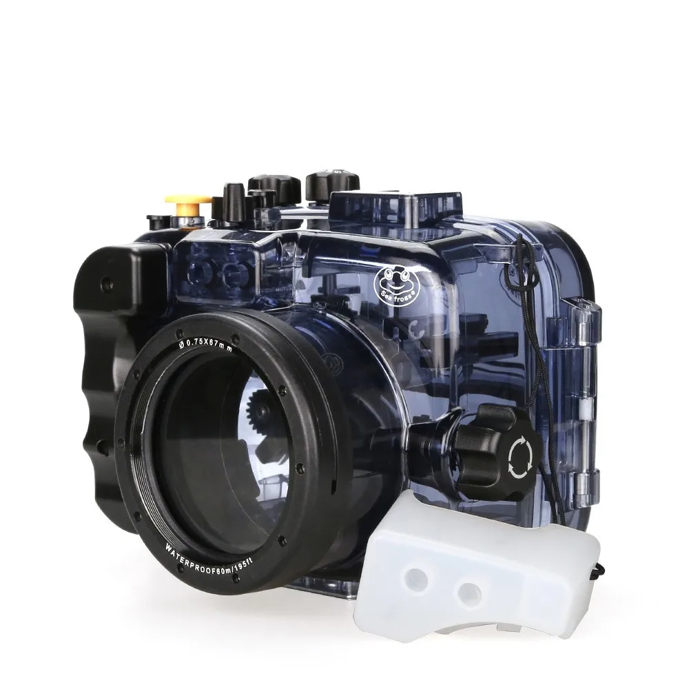 Водонепроницаемый чехол SeaFrogs 60 м/195 футов для подводной Камеры Sony A6000 A6300 A6500